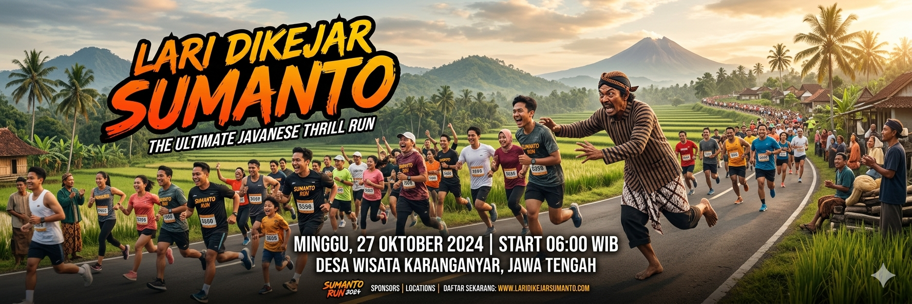 Lari Dikejar Sumanto