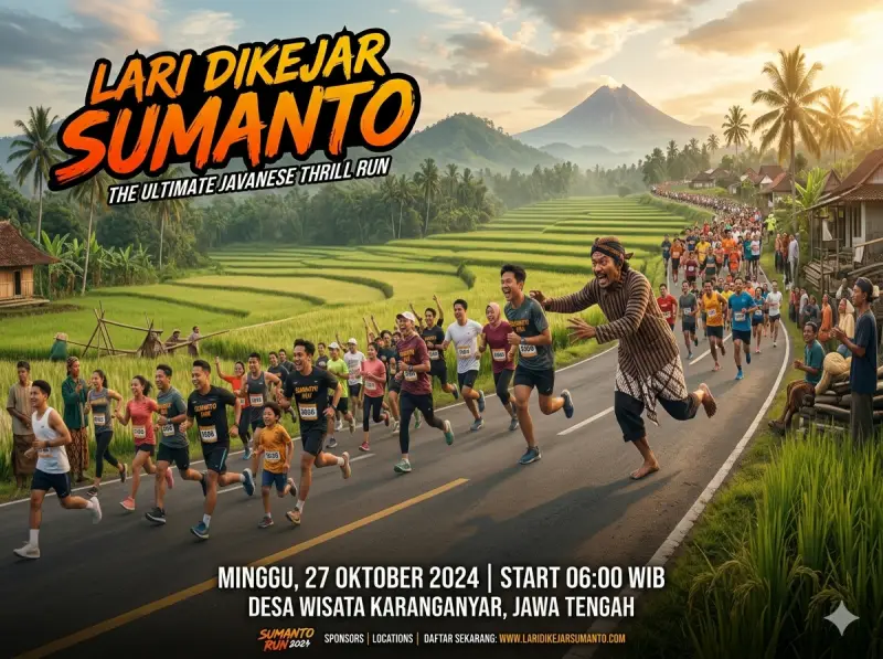 Lari Dikejar Sumanto